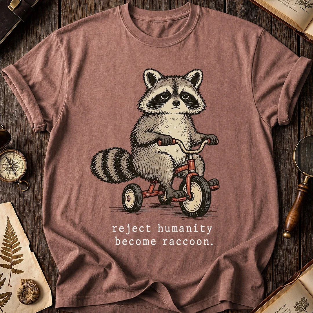 Tricycle Raccoon T-Shirt product image 8