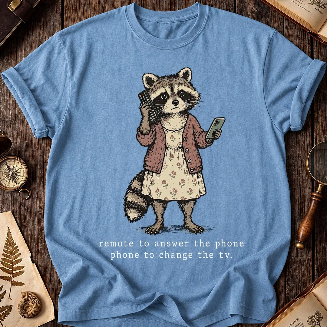 TV Phone Raccoon T-Shirt product image 4