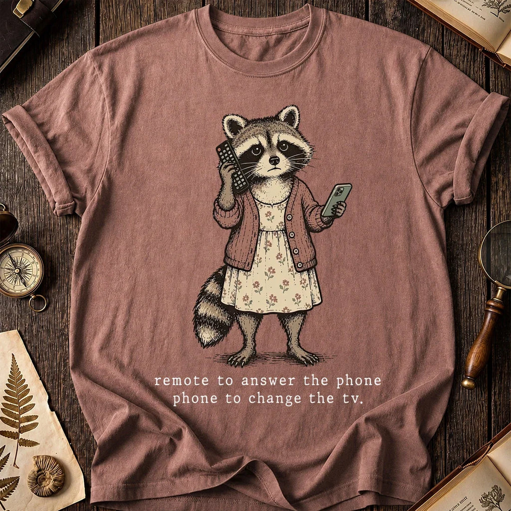 TV Phone Raccoon T-Shirt product image 8
