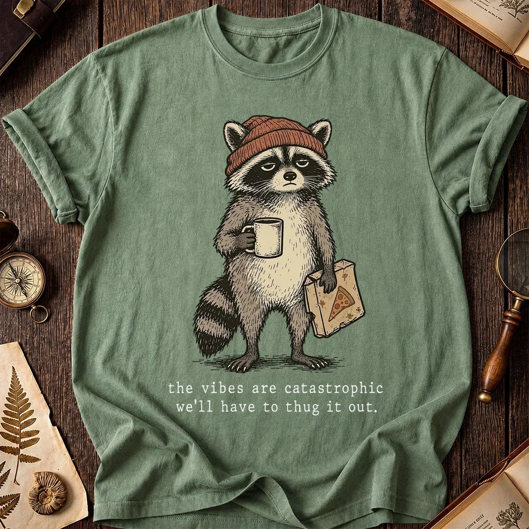 Vibe Crisis Raccoon T-Shirt product image 1