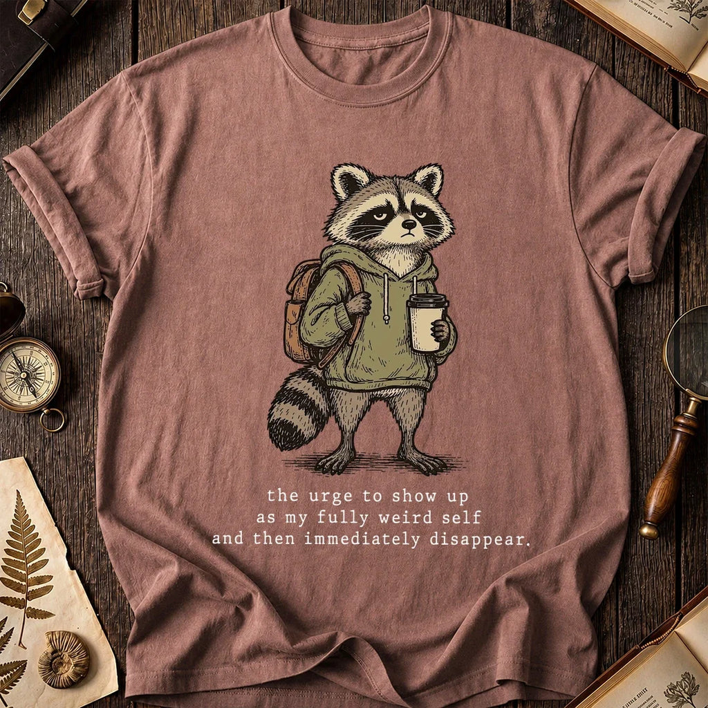 Weird Self Raccoon T-Shirt product image 8