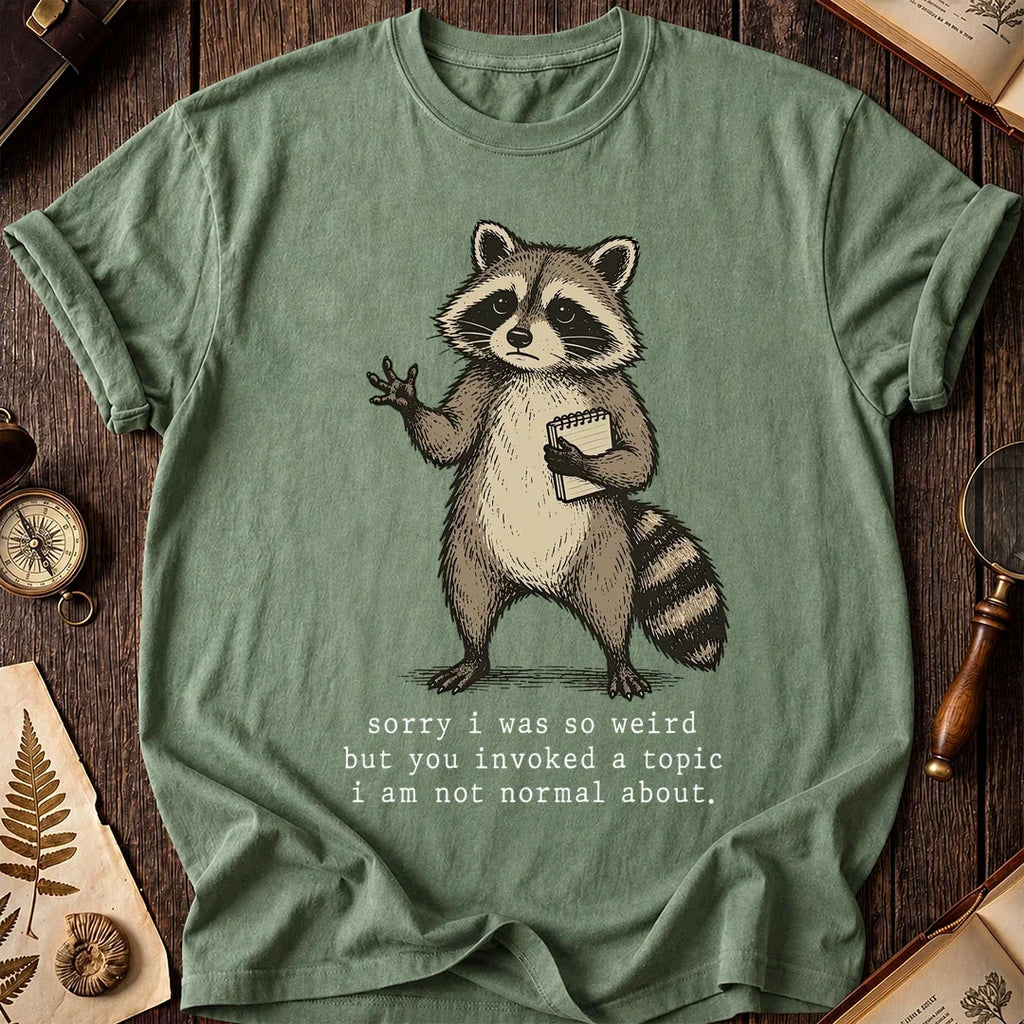 Weird Topic Raccoon T-Shirt product image 1