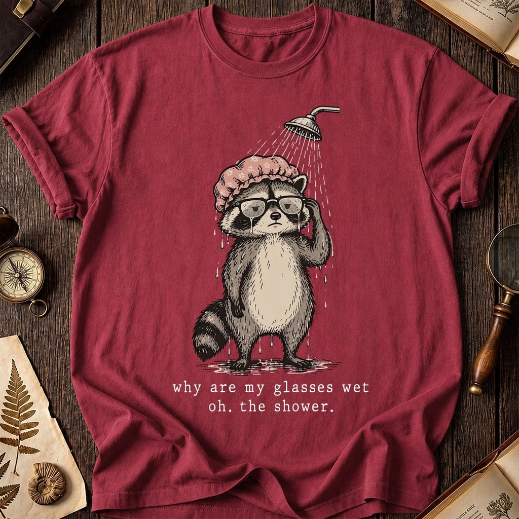 Wet Glasses Raccoon T-Shirt product image 5