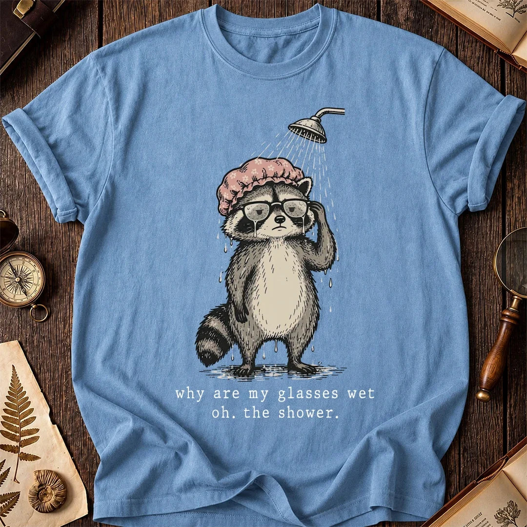 Wet Glasses Raccoon T-Shirt product image 4