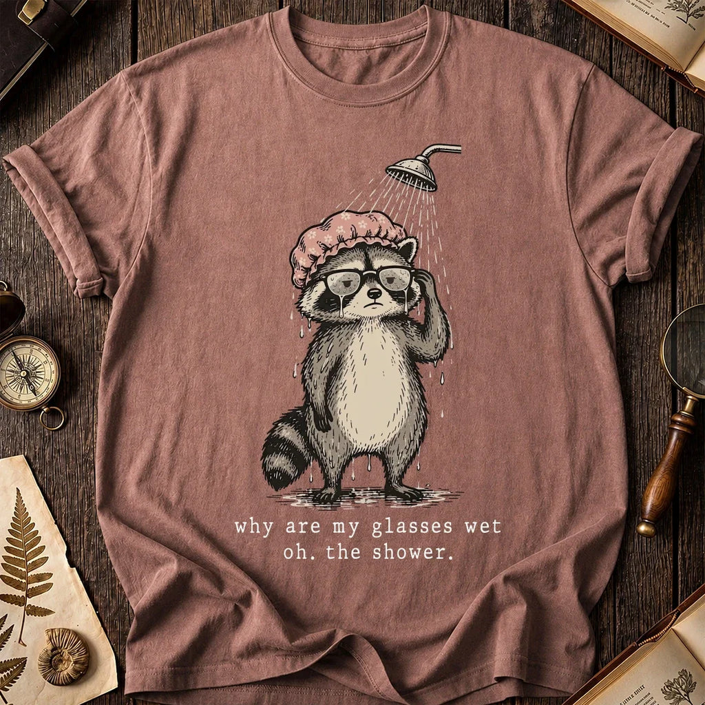 Wet Glasses Raccoon T-Shirt product image 8