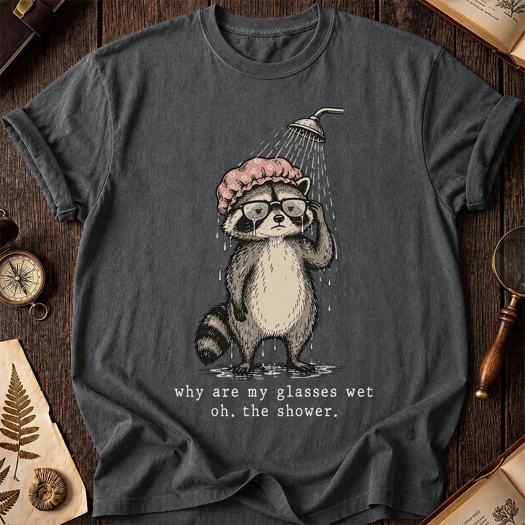 Wet Glasses Raccoon T-Shirt product image 6