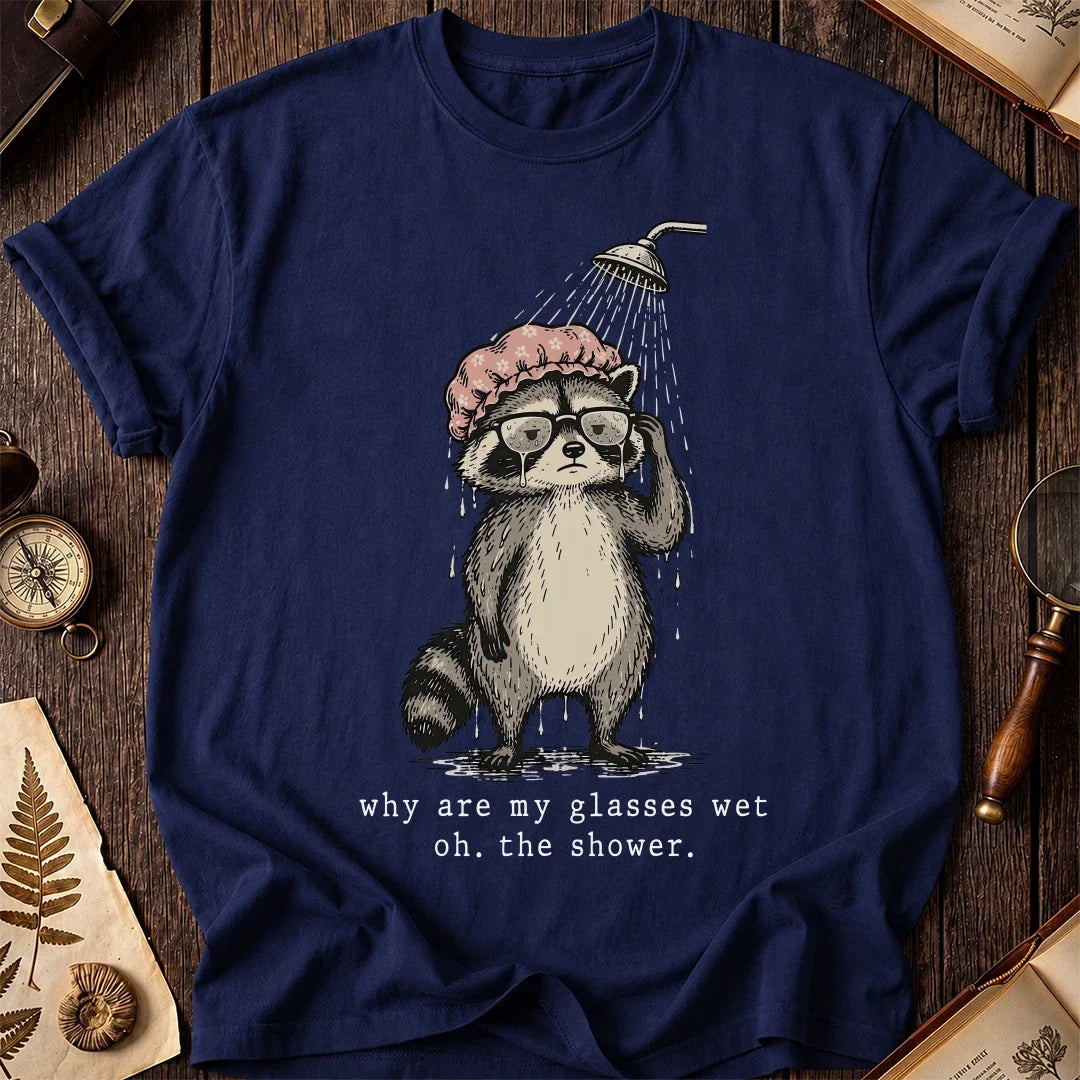 Wet Glasses Raccoon T-Shirt product image 7